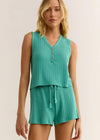 Atlantic Rib Tank - Green Lagoon ***FINAL SALE***-Hand In Pocket