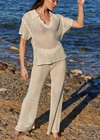 Minkpink Balmy Crochet Knit Pants - Cream ***FINAL SALE***-Hand In Pocket