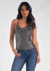 Elan Estelle Top - Silver ***FINAL SALE*** ***FINAL SALE***-Hand In Pocket