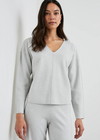 Rails Hollyn Sweatshirt- Heather Grey-Hand In Pocket