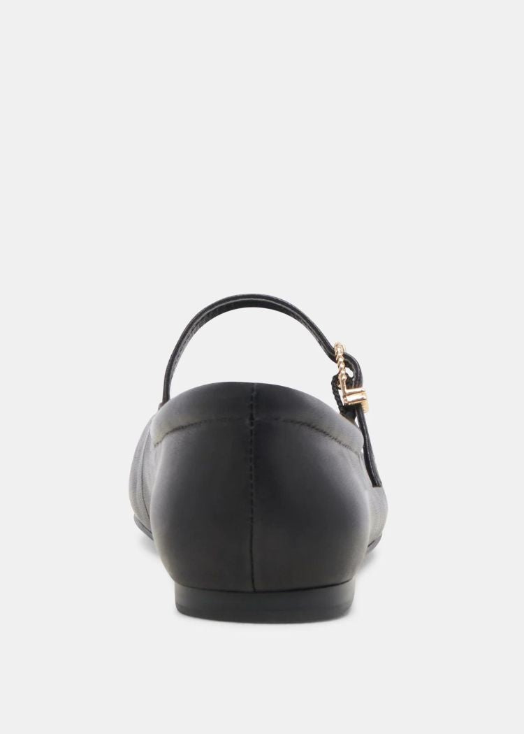 Dolce Vita Reyes Toe Cap- Black Leather-Hand In Pocket