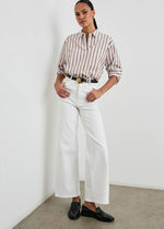 Rails Elsa Top- Russet White Stripe-Hand In Pocket