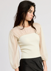 Jacquie The Label Hayden Blouse- Cream-Hand In Pocket