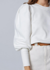 Cleobella Indi Sweathshirt- Ivory-Hand In Pocket