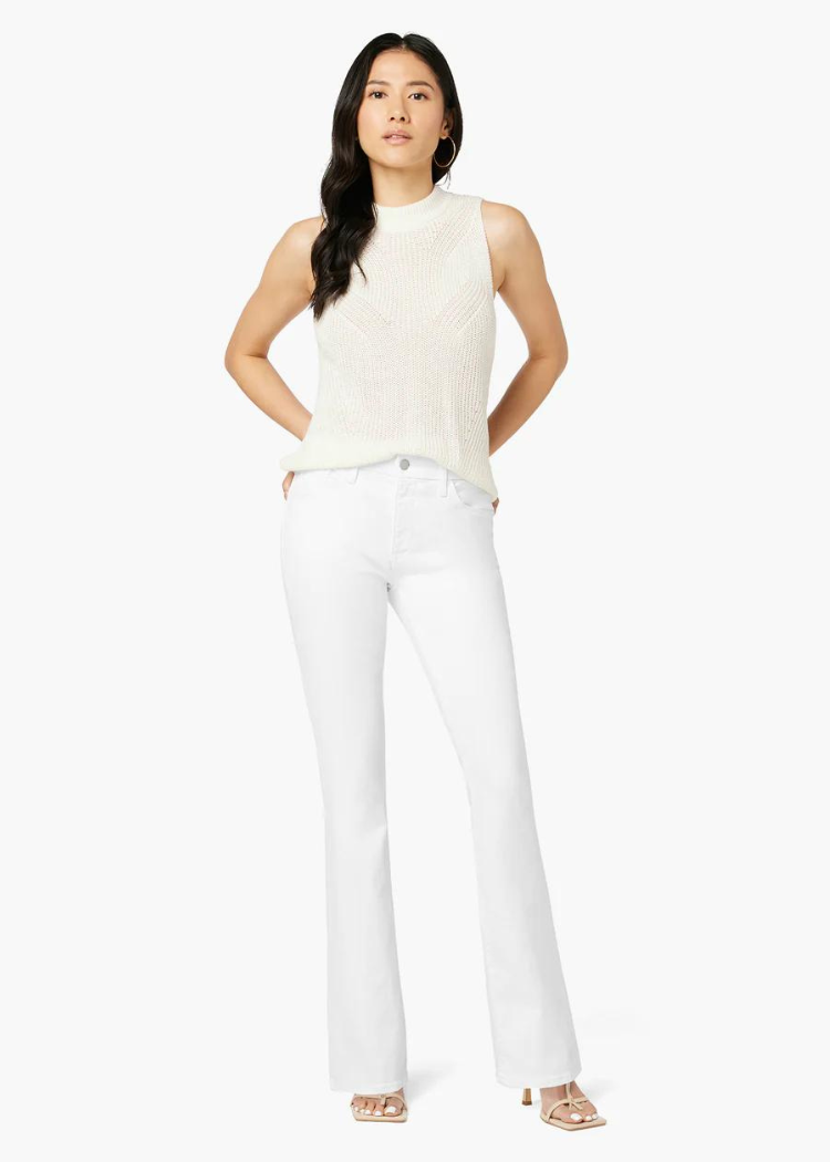 Joe's Jeans The Provocateur Petite Bootcut- White-Hand In Pocket