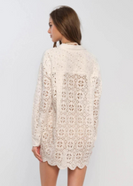 Heartloom Sedona Cover Up- Eggshell-Hand In Pocket