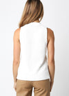 Meredith Sweater Vest- White ***FINAL SALE***-Hand In Pocket