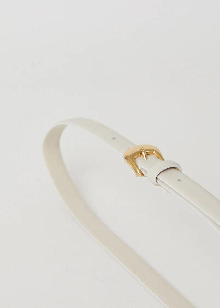 Talia Mini Belt- Bone Gold-Hand In Pocket