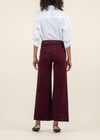 Meg High Rise Fab Ab Raw Hem Denim- Dark Plum-Hand In Pocket