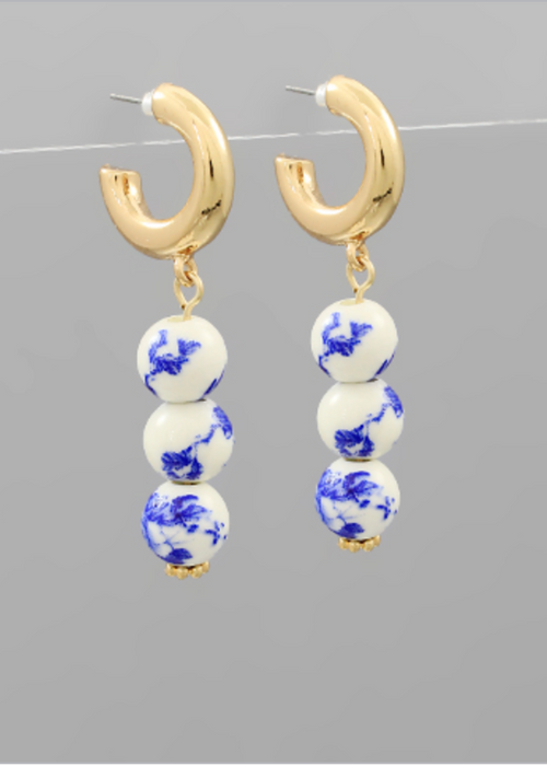 Charlie Ball Drop Earrings-Hand In Pocket