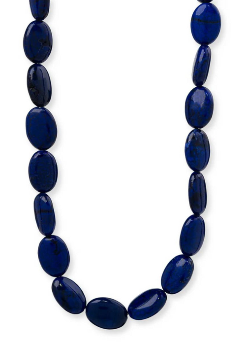 Bracha Cabana Necklace-Blue-Hand In Pocket