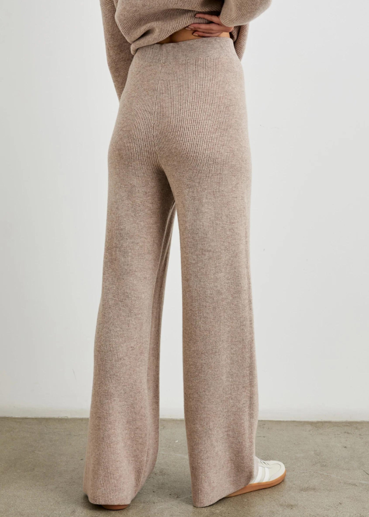 Rails Krista Pants- Heather Oatmeal-Hand In Pocket