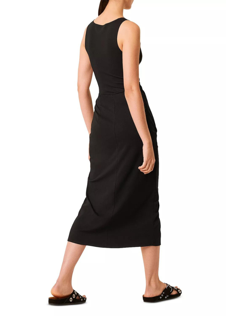 French Connection Zena Jersey Wrap Dress - Black ***FINAL SALE***-Hand In Pocket