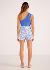 MINKPINK Vivi Shorts- Blue White-Hand In Pocket