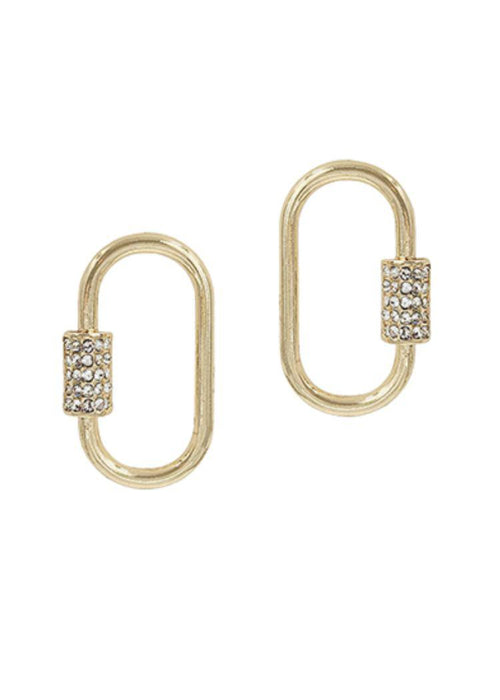 Amitra Carabiner Earrings-Hand In Pocket