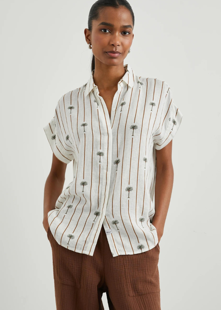 Rails Jamie Top - Stripe Palms ***FINAL SALE***-Hand In Pocket