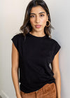 Bobi Crew Neck Sleeveless Tee - Black-Hand In Pocket