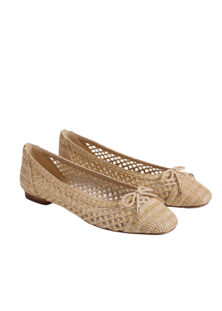 Sam Edelman May Raffia Flat - Dk. Natural ***FINAL SALE***-Hand In Pocket