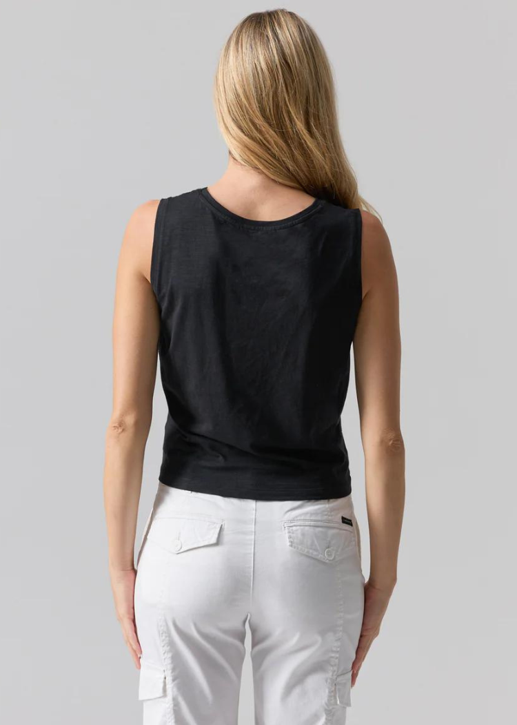 Sanctuary Twisted Tank - Black-***FINAL SALE***-Hand In Pocket