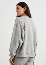 Rails Varsity Sweatshirt- Champagne-Hand In Pocket