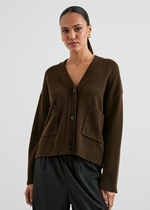 Rails Lindi Cardigan- Dark Moss-Hand In Pocket