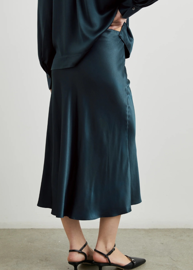 Rails Maya Midi Skirt- Deep Sea-Hand In Pocket