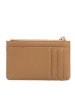 Lupe Nutmeg Vegan Card Case Wallet-Hand In Pocket